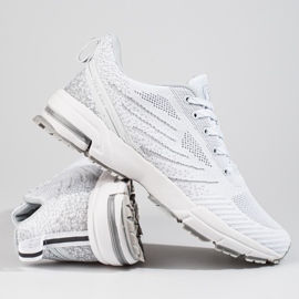 Chaussures de sport blanches pour hommes sur semelle épaisse DK 1