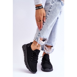 FB2 Baskets de sport à enfiler pour femmes Noir Rosett 1