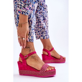 Sandales Compensées Classiques Femme Fuchsia Malmo rose 4