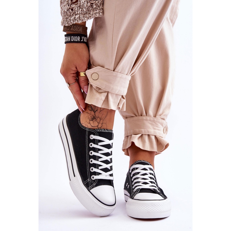 FB2 Baskets pour femmes sur une plate-forme massive Black Ember le noir 1