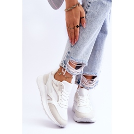 Chaussures de sport à plateforme pour femmes Blanc Henley 1