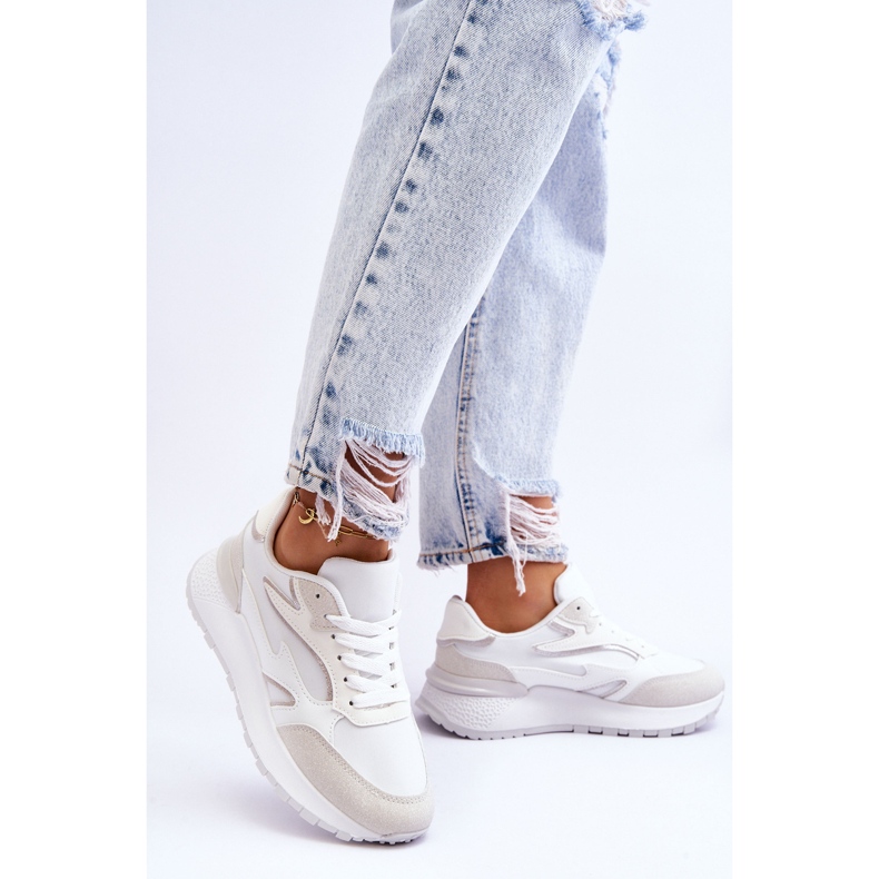 Chaussures de sport à plateforme pour femmes Blanc Henley 2