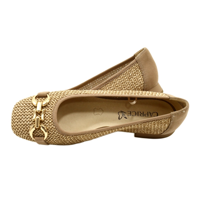 Ballerines femme Caprice 9-22503-20 311 Bark Comb beige 6