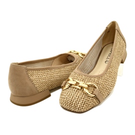 Ballerines femme Caprice 9-22503-20 311 Bark Comb beige 4