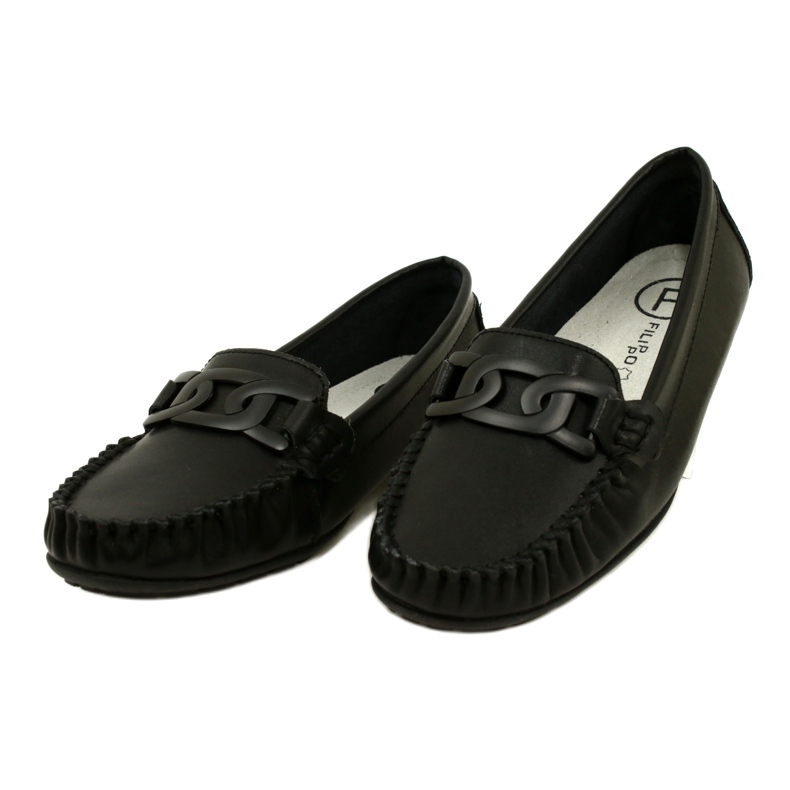 Mocassins en Cuir pour Femme Filippo DP4547 Noir le noir 3
