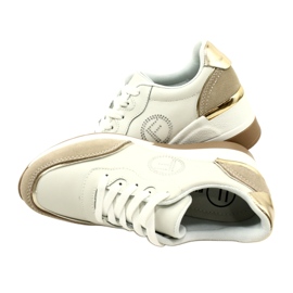 Filippo DP4660/23 WH BE chaussures de sport à lacets pour femmes Blanc et Beige blanche 5 Filippo DP4660/23 WH BE chaussures de sport à lacets pour femmes Blanc et Beige blanche 5
