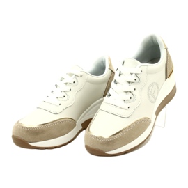 Filippo DP4660/23 WH BE chaussures de sport à lacets pour femmes Blanc et Beige 3