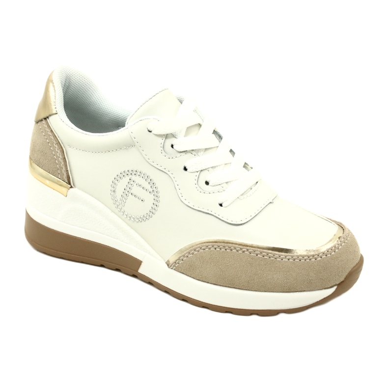 Filippo DP4660/23 WH BE chaussures de sport à lacets pour femmes Blanc et Beige blanche 1 Filippo DP4660/23 WH BE chaussures de sport à lacets pour femmes Blanc et Beige blanche 1