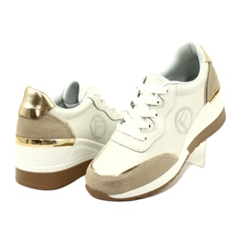 Filippo DP4660/23 WH BE chaussures de sport à lacets pour femmes Blanc et Beige blanche 4 Filippo DP4660/23 WH BE chaussures de sport à lacets pour femmes Blanc et Beige blanche 4