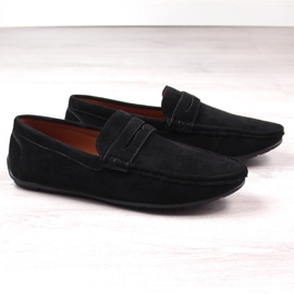 Mocassins homme en daim noir McKeylor 2259 le noir 2