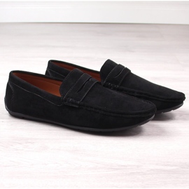 Mocassins homme en daim noir McKeylor 2259 le noir 3