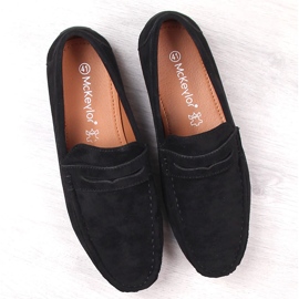 Mocassins homme en daim noir McKeylor 2259 le noir 4