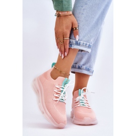 Chaussures à enfiler pour femmes GOE JJ2N4081 Rose clair 1