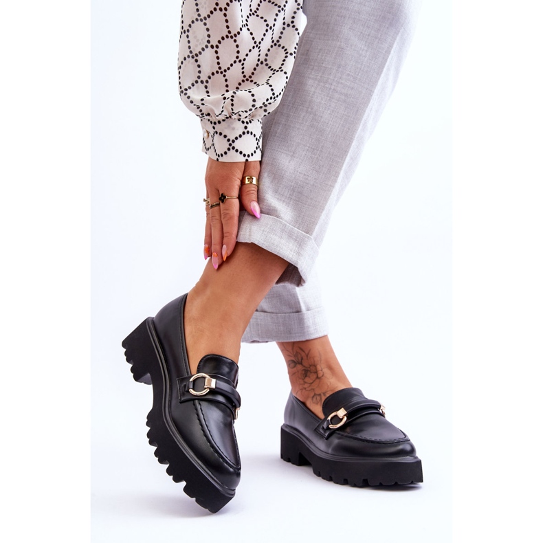 Mocassins Cuir Femme Noir Camerin le noir 1