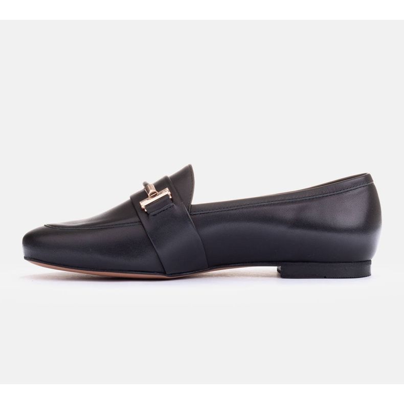 Marco Shoes Mocassins à ornements dorés noir 1