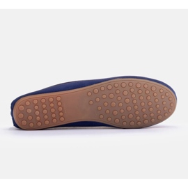 Marco Shoes Mocassins en daim bleu 5