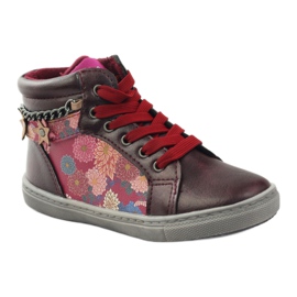 American Club Bottines ADI American 10108 rose multicolore 1