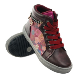 American Club Bottines ADI American 10108 rose multicolore 3
