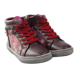 American Club Bottines ADI American 10108 rose multicolore 4