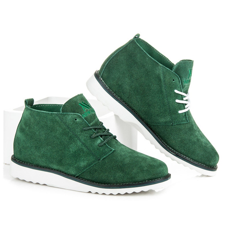 New Age Bottes femme vert 1