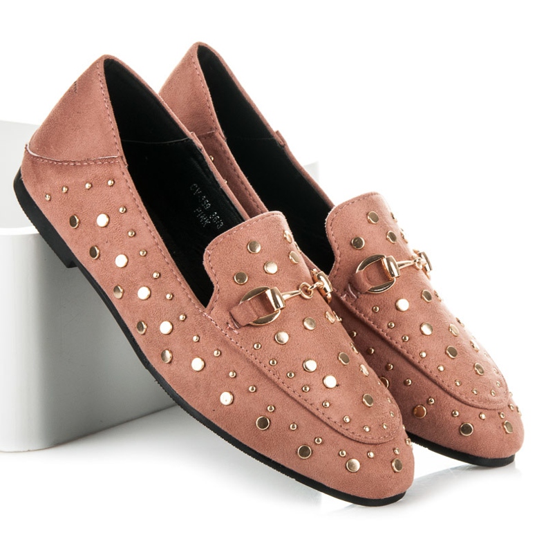 Sergio Todzi Mocassins Avec Strass rose 1