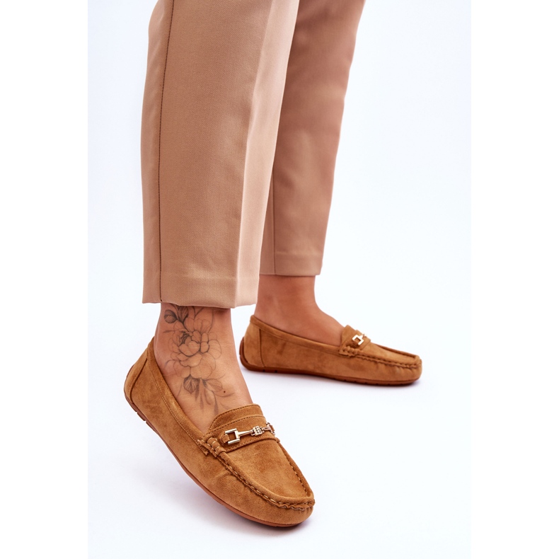 Mocassins en daim avec ornement Eleina marron brun 2