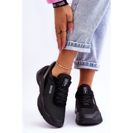 Chaussures de sport en tissu pour femme Système de mousse à mémoire de forme Big Star LL274A065 Noir le noir 1