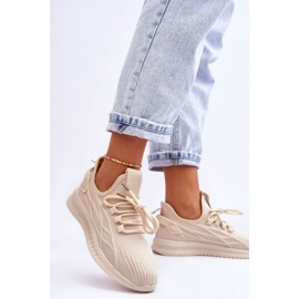 Baskets à enfiler pour femmes Big Star LL274714 Beige 2