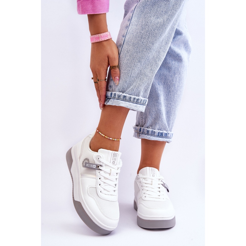 Baskets Classiques Système de Mousse à Mémoire Big Star LL274A024 Blanc blanche 1