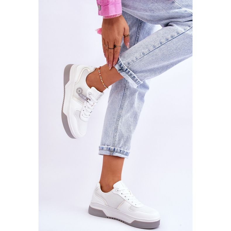 Baskets Classiques Système de Mousse à Mémoire Big Star LL274A024 Blanc blanche 2