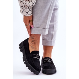 Vinceza Mocassins Femme Daim Noir Sanvi le noir 1