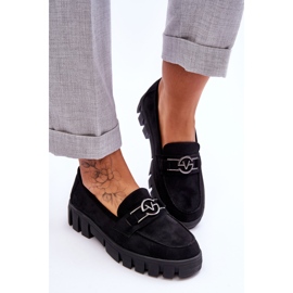 Vinceza Mocassins Femme Daim Noir Sanvi le noir 4