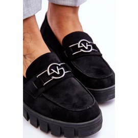 Vinceza Mocassins Femme Daim Noir Sanvi le noir 6