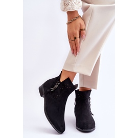 Vinceza Bottes zippées en daim pour femmes Noir Belliano le noir 1