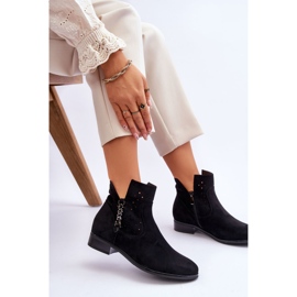 Vinceza Bottes zippées en daim pour femmes Noir Belliano le noir 6