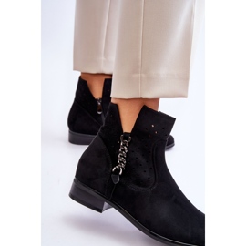 Vinceza Bottes zippées en daim pour femmes Noir Belliano le noir 3