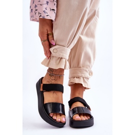 ZAXY Sandales Vegan Velcro HH285282 Noir 1
