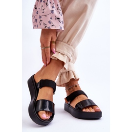 ZAXY Sandales Vegan Velcro HH285282 Noir 2