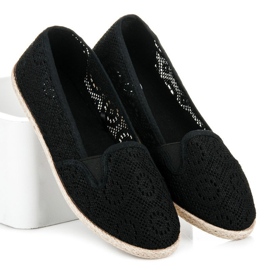 Mckeylor Slipons en dentelle noir 1