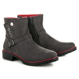 Seastar Bottines en daim avec fermeture éclair gris 5