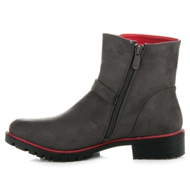 Seastar Bottines en daim avec fermeture éclair gris 3