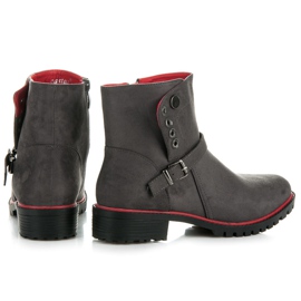 Seastar Bottines en daim avec fermeture éclair gris 4