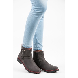 Seastar Bottines en daim avec fermeture éclair gris 6