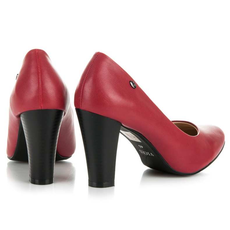Vices New Collection Escarpins classiques sur le poteau rouge 1