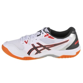 Asics Gel-Rocket 10 M 1071A054-108 chaussures de volley-ball blanche blanche 1