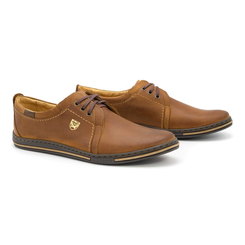 Polbut Chaussures cuir homme 343 camel brun 2
