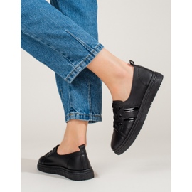 Chaussures de sport femme Shelovet baskets noires le noir 2