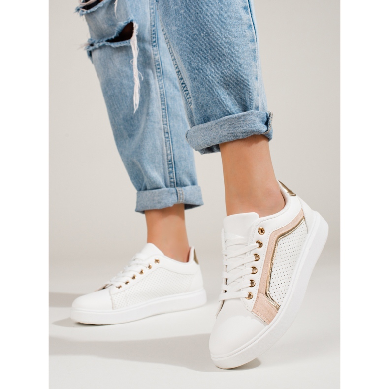 Chaussures de sport classiques pour femmes blanches Shelovet 1