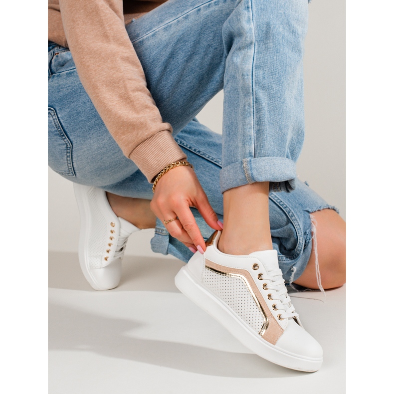 Chaussures de sport classiques pour femmes blanches Shelovet 2