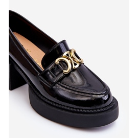 S.Barski Escarpins à la mode à talons massifs noirs Imani le noir 1